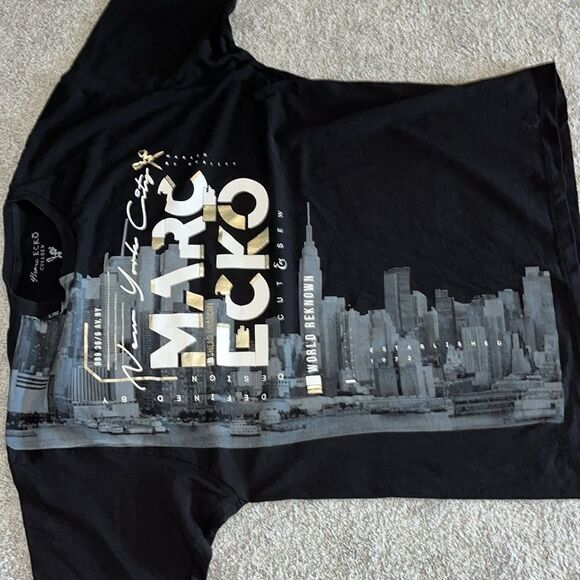 New Marc Ecko Cut & Sew Shear anarchy black t shirt mens size XXL New York City - Picture 4 of 4